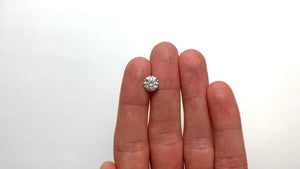 2.19ct 8.32x8.25x5.13mm GIA SI2 Fancy Grey Round Brilliant 19948-01