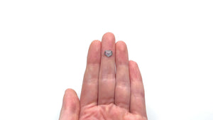 1.23ct 7.34x6.15x2.28mm Shield Rosecut Sapphire 22434-62