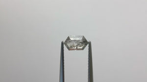 0.70ct 4.66x7.83x2.16mm Salt and Pepper Hexagon Rosecut 18308-02