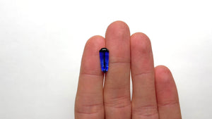 3.65ct 16.66x6.33x3.84mm Shield Step Cut Sapphire 19508-01