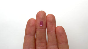 0.47ct 7.46x4.07x1.08mm Cut Corner Rectangle Portrait Cut Sapphire 20756-01
