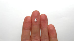 0.52ct 6.72x4.60x2.04mm I1 E Oval Rosecut 🇨🇦 21153-01
