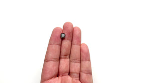 1.51ct 6.37x6.34x4.06mm SI2 Fancy Dark Grey Cut Corner Square Brilliant 21593-05